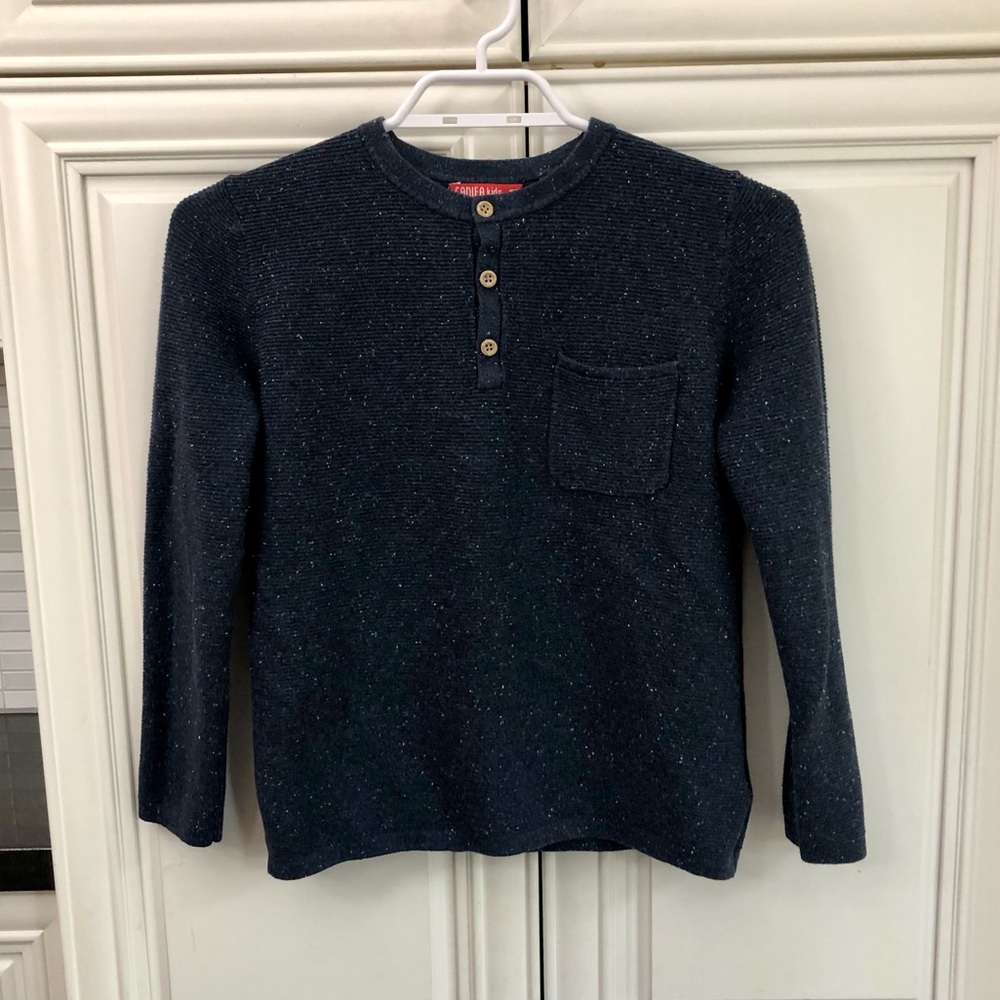 Canifa youth thermal waffle henley shirt